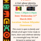 Who Am I Fair- A Fair about Identity, Community and Heritage 